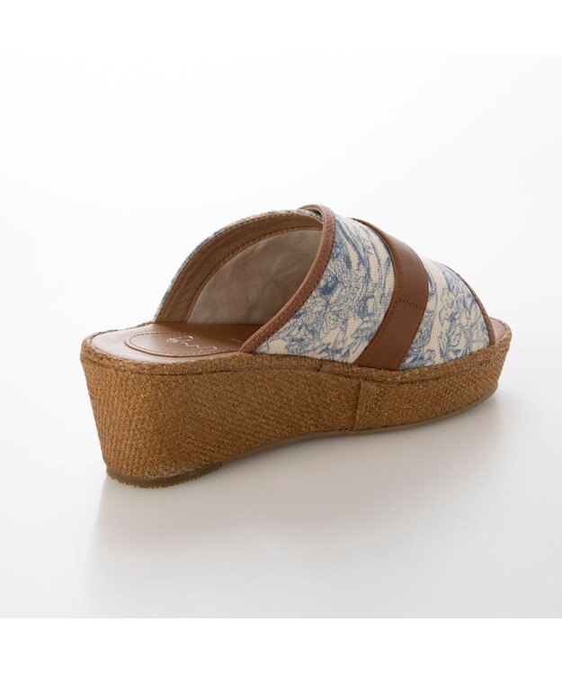 ing <ing>バックルデザインミュールサンダル アイボリーキジ