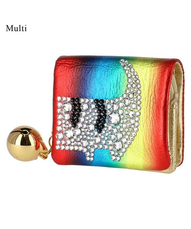 tsumori chisato CARRY キラネコ　ミニ財布　2つ折り財布 マルチ