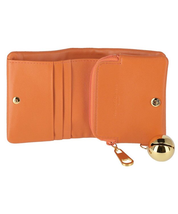 tsumori chisato CARRY キラネコ　ミニ財布　2つ折り財布 オレンジ