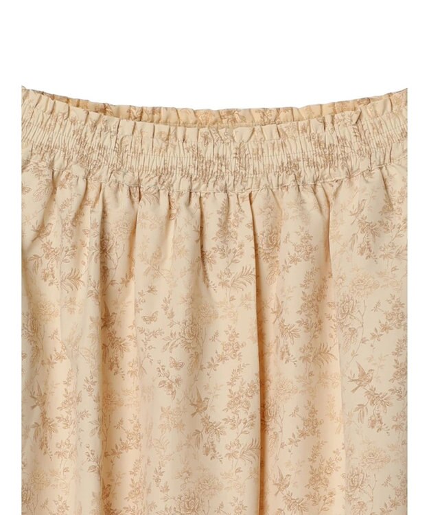 earth music&ecology フラワーティアードテックスカート Orange