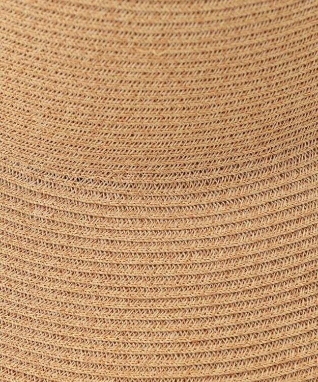 #Newans 【UVカット/洗える/折り畳み可能】ビッグリボンストローハット ベージュ