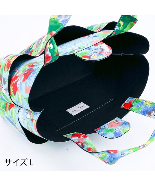 tsumori chisato CARRY カットオブツールバッグL　ハッピースタッフ　トートバッグ ブラック