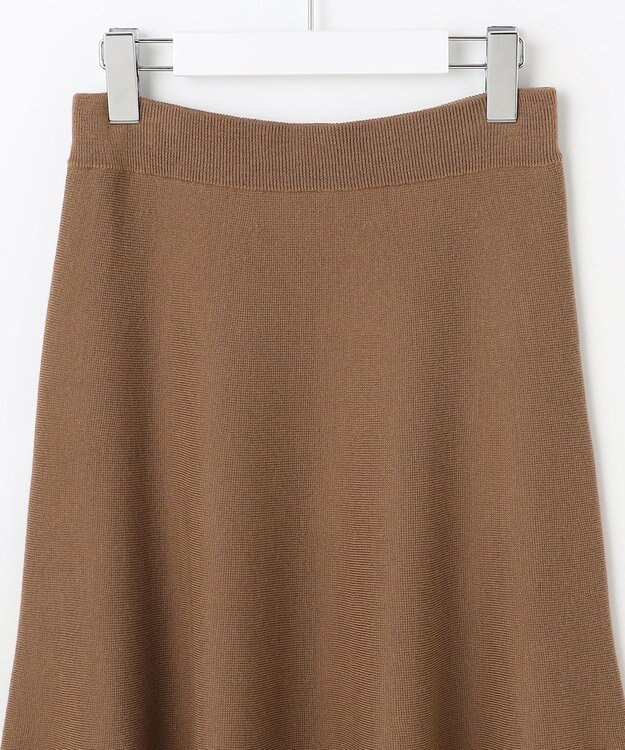 自由区 S 【カタログ掲載】ウールミラノニットフレア スカート モカ