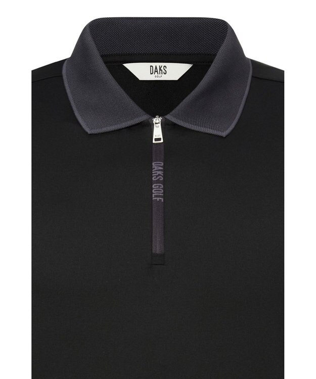 DAKS 【DAKS GOLF】カラーチップストレッチソフトTシャツ ブラック