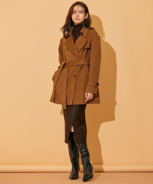 BEIGE， 【WEB限定】JADE / ハーフコート Camel