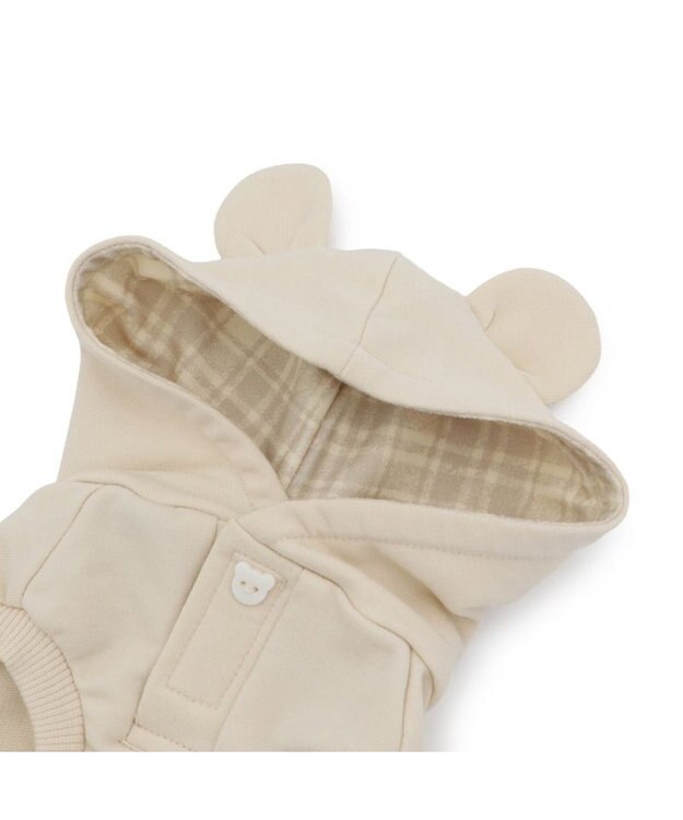 PET PARADISE ペットパラダイス くまちゃん パーカー 《ベージュ》 小型犬 ベージュ