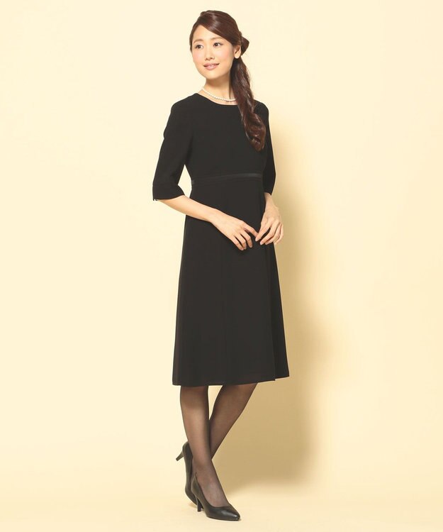 組曲 NOIR モランナ経二重 ジャケット+ワンピース ブラック系