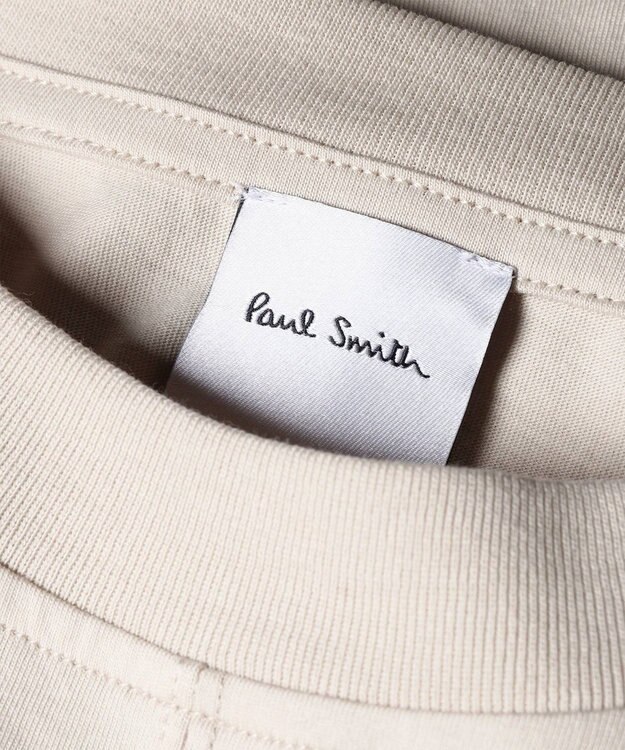 Paul Smith ハンドドローイング刺繍 半袖Tシャツ アイボリー