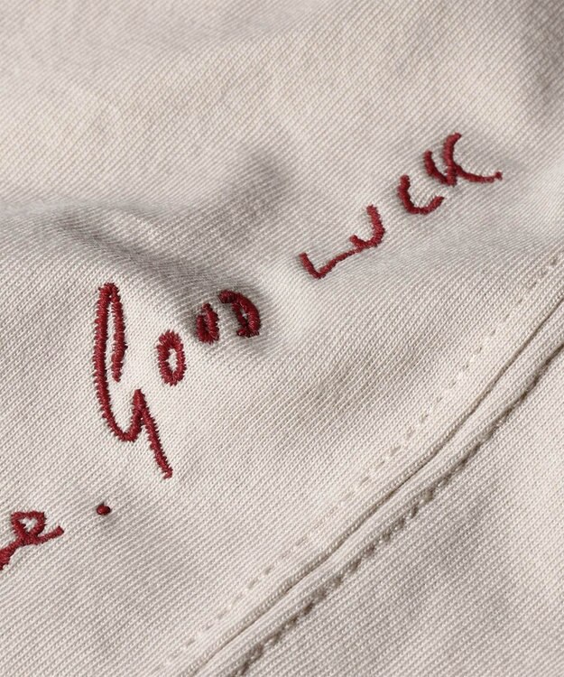 Paul Smith ハンドドローイング刺繍 半袖Tシャツ アイボリー
