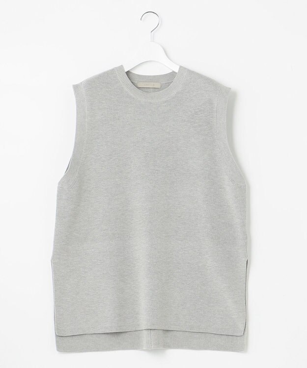 UNFILO 【抗菌防臭】片畔ニットベスト グレー