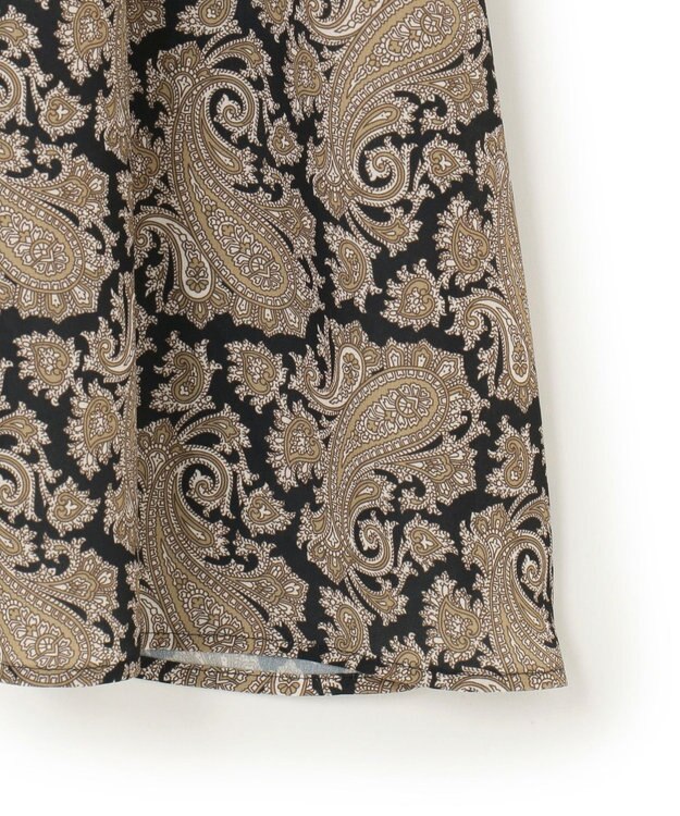 23区 S 【洗える】Ratti ヴィンテージペイズリープリント ワンピース モノトーンプリント