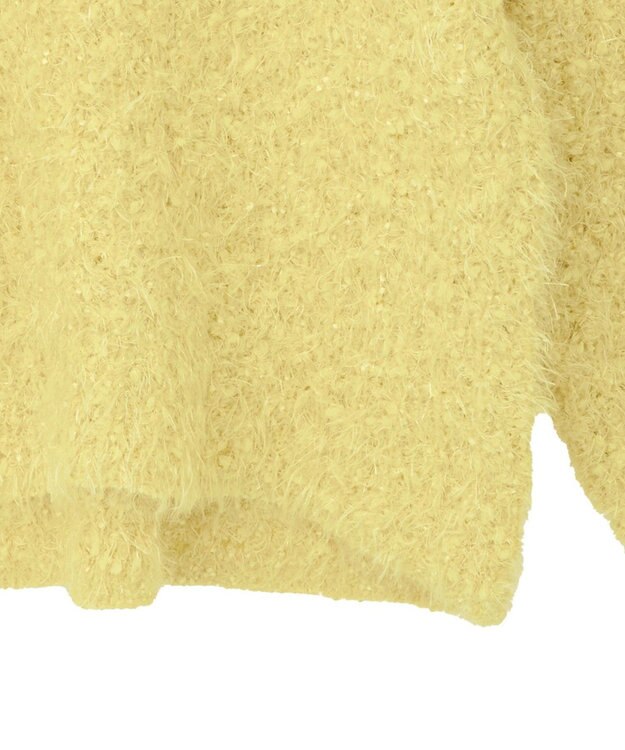 YECCA VECCA フェザーモールニット Yellow
