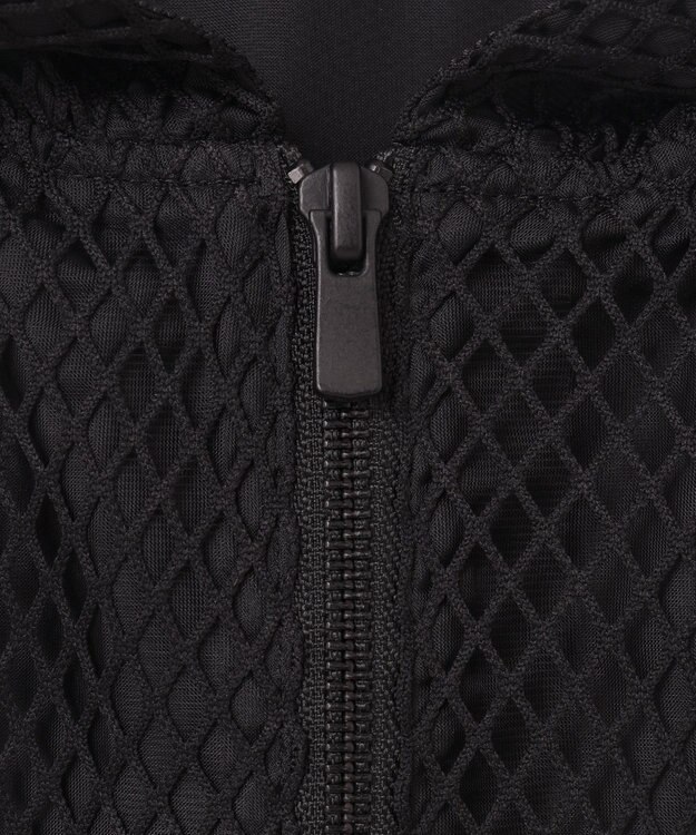 GRACE CONTINENTAL メッシュコンビフーディー ブラック