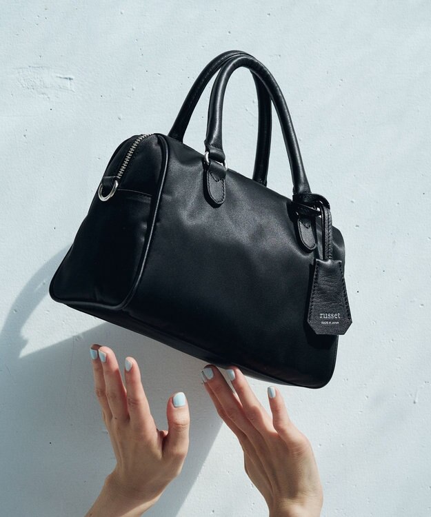 russet クラウズナイロン2WAYミニボストンバッグ(CE-1720-WEB) Black