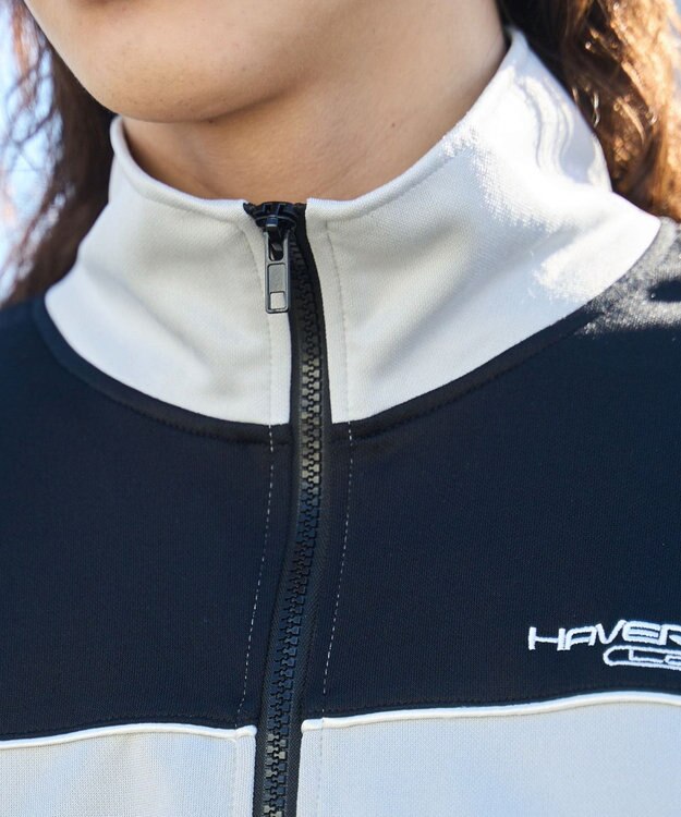 WEGO 【ユニセックス着用ITEM】バイカラートラックジャケット ブラック