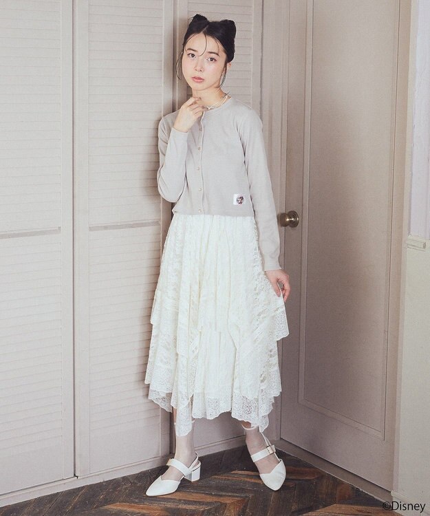 earth music&ecology Ｄｉｓｎｅｙ／アソートタグカーディガン Beige