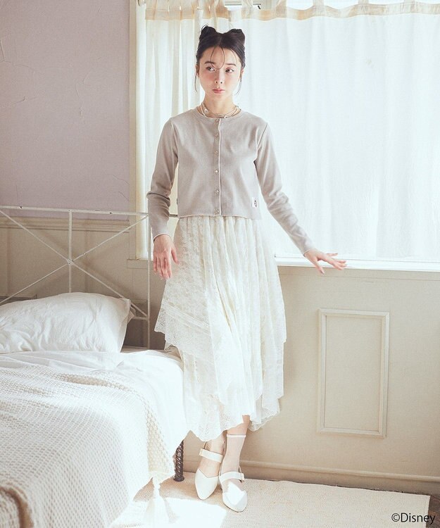 earth music&ecology Ｄｉｓｎｅｙ／アソートタグカーディガン Beige