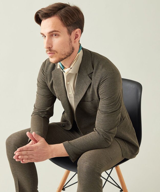 GOTAIRIKU 【AIRY MOVE / セットアップ対応】テクノ カラミ ストレッチ セットアップジャケット ダークブラウン系8