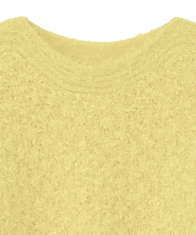 YECCA VECCA フェザーモールニット Yellow