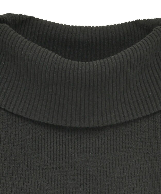 Green Parks オフショルダーニット Black