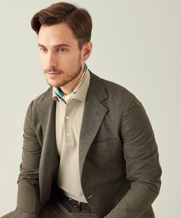 GOTAIRIKU 【AIRY MOVE / セットアップ対応】テクノ カラミ ストレッチ セットアップジャケット ダークブラウン系8