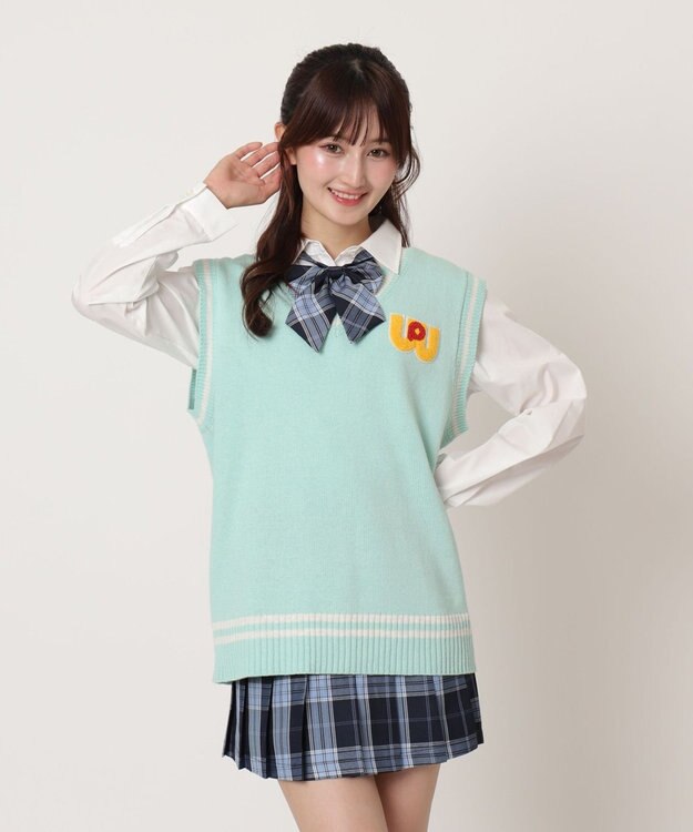 WEGO 【SCHOOLITEM】ワールドペガサスコラボベスト グリーンその他