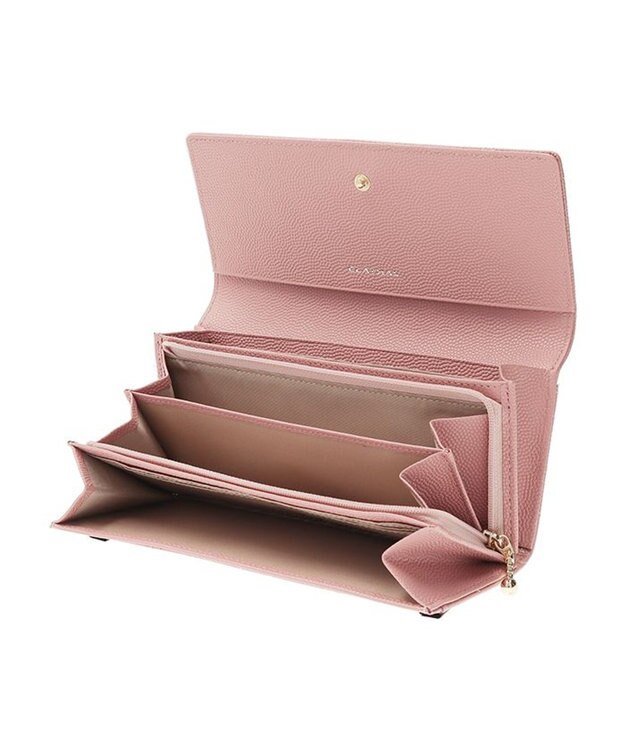 CLATHAS ベール 被せ長財布 ペールピンク