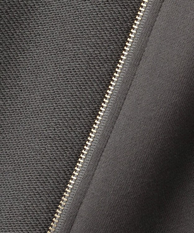 自由区 L クリアループバックジップ パーカー スレート