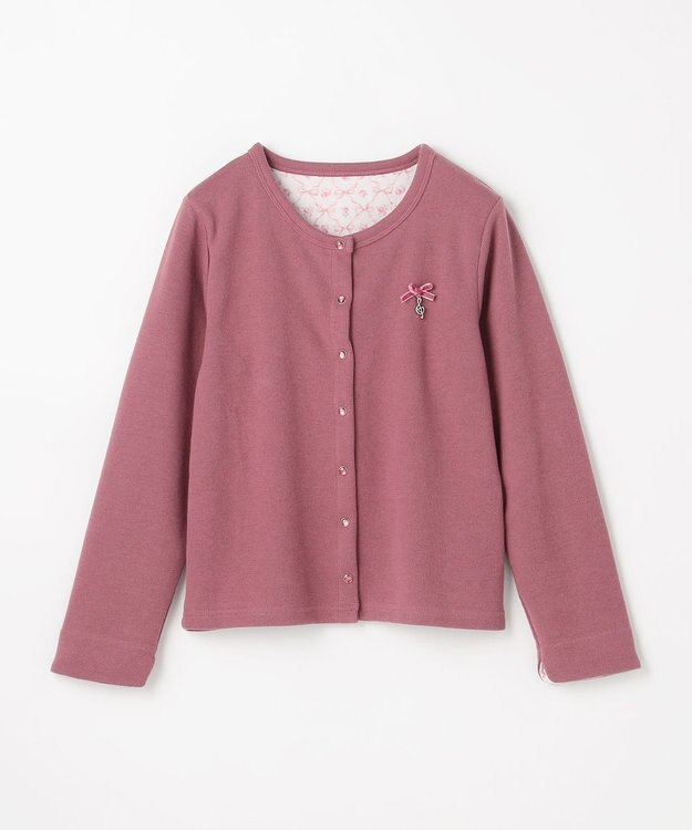 ANY KIDS まいにちスナップカーディガン ピンク