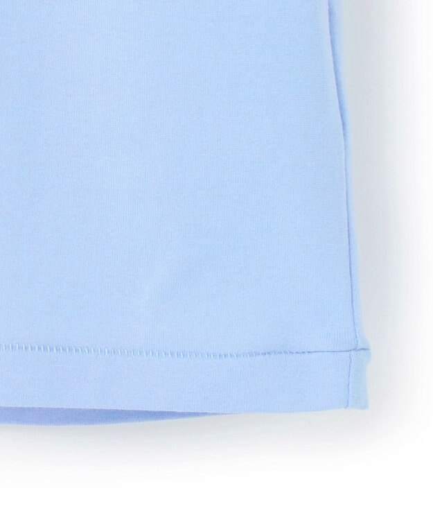 J.PRESS MEN 新色登場！【毎シーズン大好評】【UNISEX】ファブリックワッペン バックブルTシャツ サックスブルー系