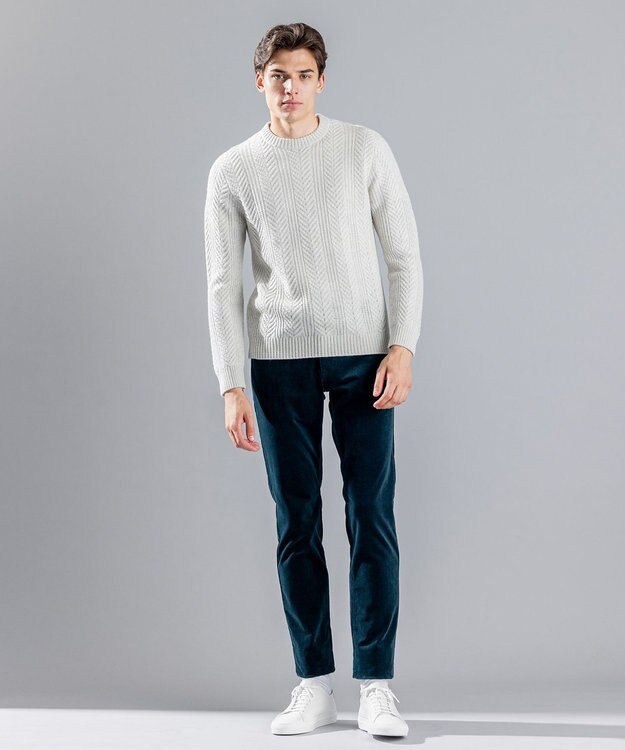 JOSEPH HOMME ライトコーデュロイストレッチ / CIGAR 5P ピーコックグリーン系