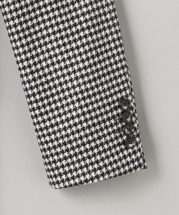 GOTAIRIKU 新色追加【一部ストレッチ】カシミヤブレンド 定番ツイードジャケット(25年モデル) ブラック×千鳥格子(25年新色)