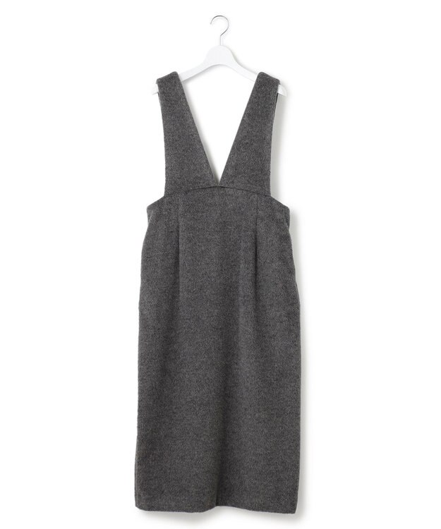 23区 【SACRA】 アルパカモヘヤシャギー ワンピース グレー系