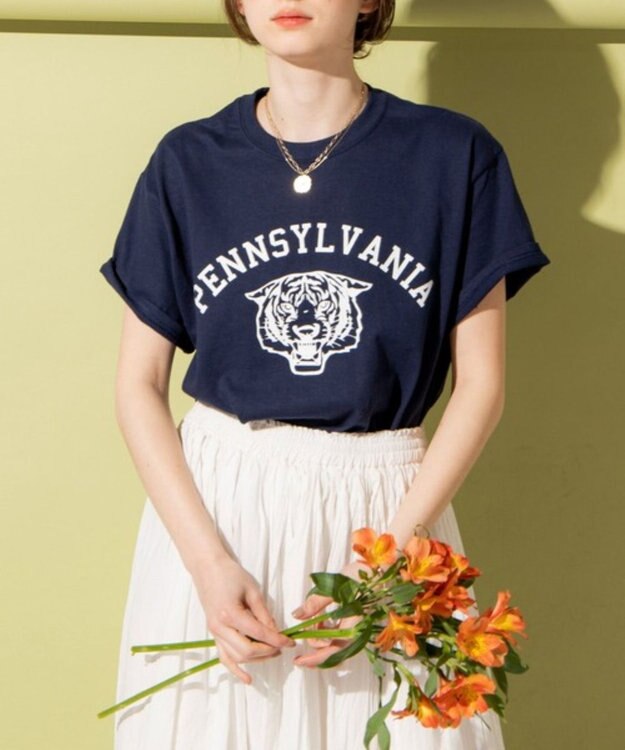 WEGO 【ANGIE VINTAGE】カレッジロゴプリントTee 柄7