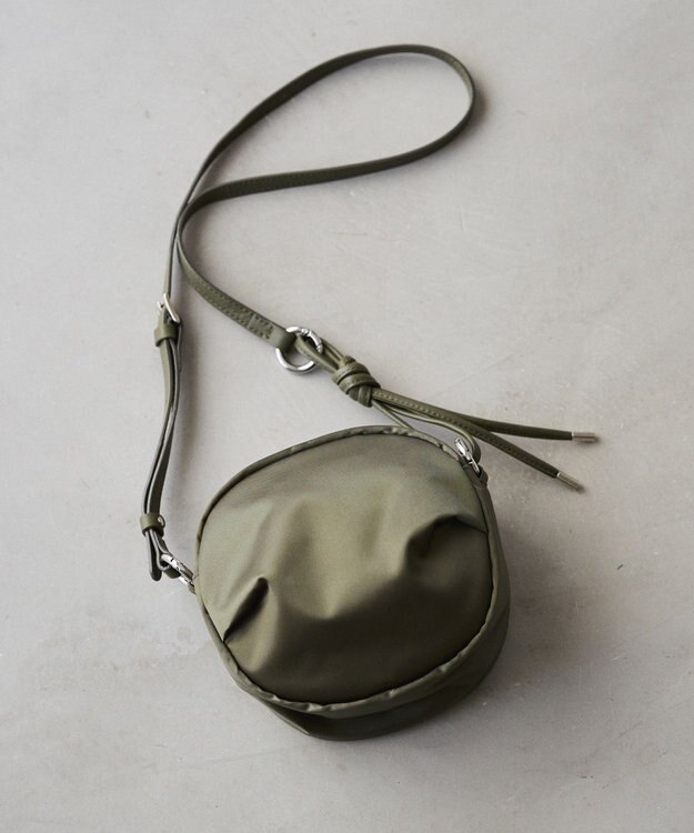 russet クラウズナイロンサークルミニショルダーバッグ(CE-1728) Khaki