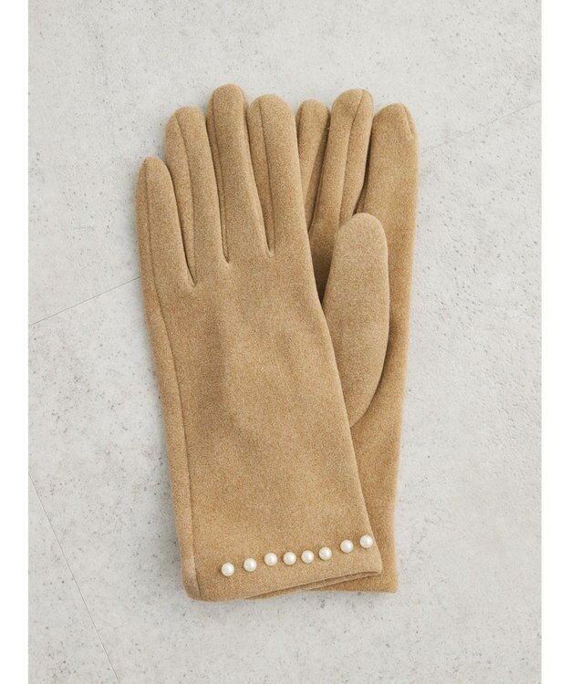 Green Parks ・パール付きグローブ Beige