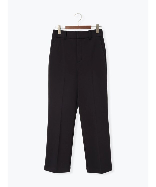 Te chichi 裏起毛パイピングストレートパンツ ネイビー