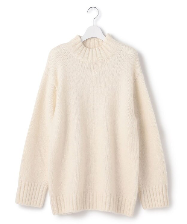 23区 ベビーアルパカ ビッグシルエット ニット ホワイト系