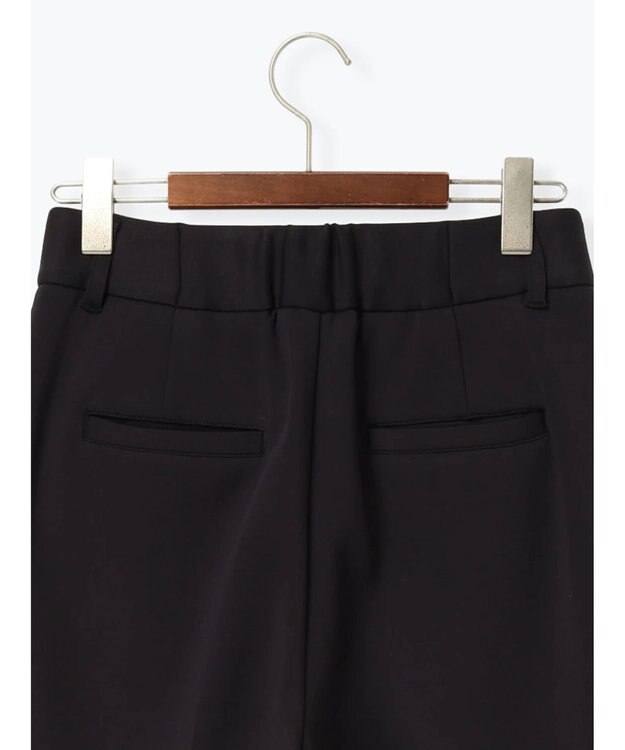 Te chichi 裏起毛パイピングストレートパンツ ネイビー