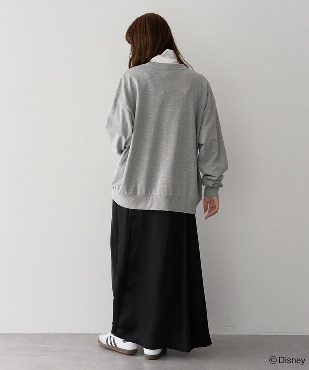 Green Parks ミッキー＆フレンズ／ラウンドヘム裏毛プルオーバー Gray Mixture