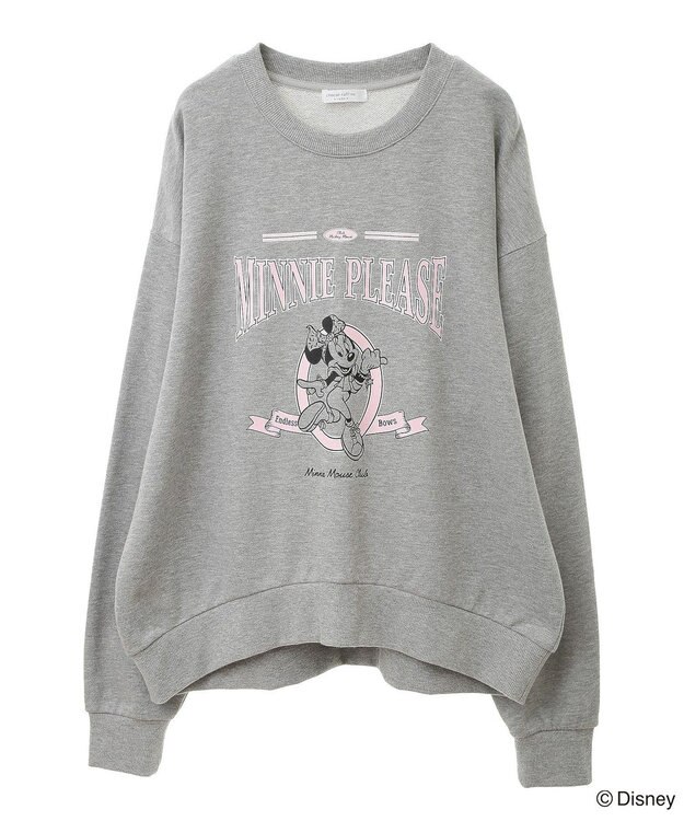 Green Parks ミッキー＆フレンズ／ラウンドヘム裏毛プルオーバー Gray Mixture