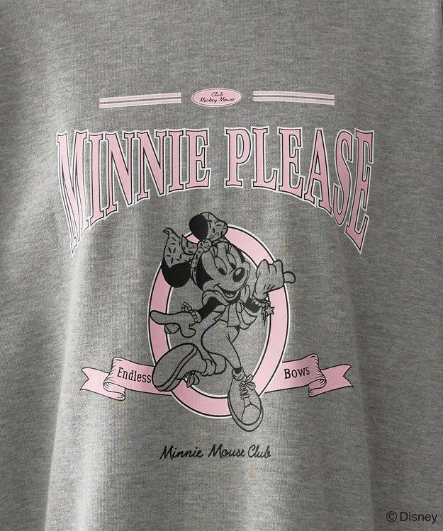 Green Parks ミッキー＆フレンズ／ラウンドヘム裏毛プルオーバー Gray Mixture