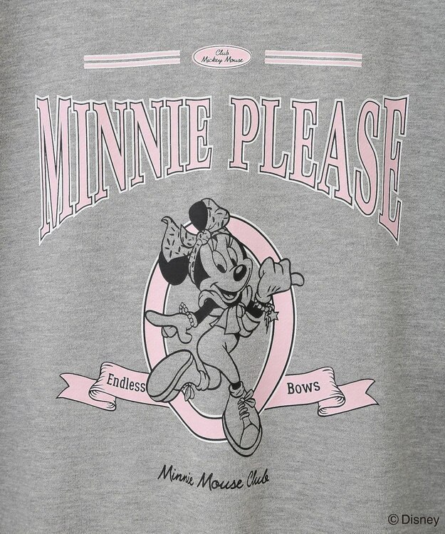 Green Parks ミッキー＆フレンズ／ラウンドヘム裏毛プルオーバー Gray Mixture