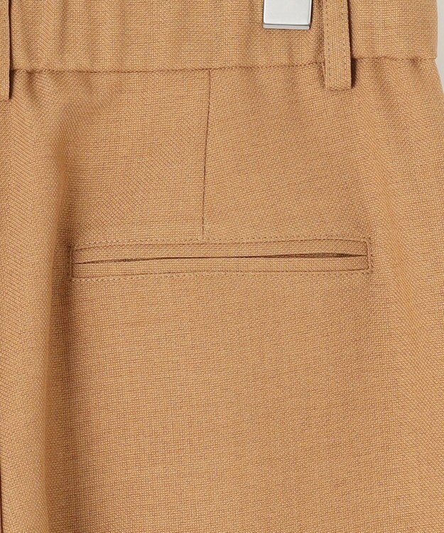 自由区 L 【セットアップ対応・洗える】ハニカムクロステーパード パンツ ブラウン系