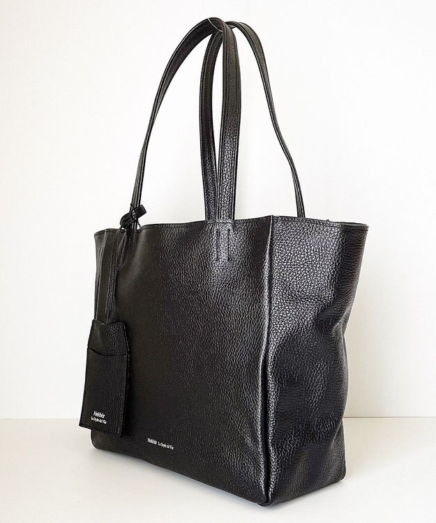 Hekhèr Le Style de Vie 【日本製 / A4サイズ対応/セレモニーにも】シュリンクレザー トートバッグ ブラック