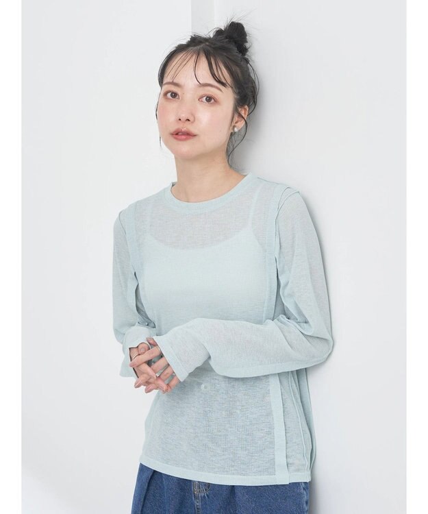 earth music&ecology シアーテレコプルオーバー Mint