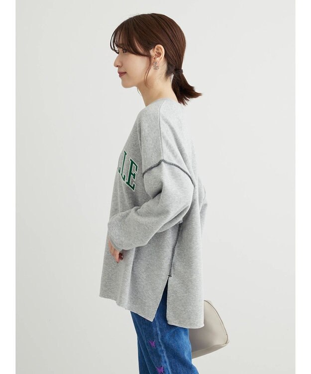 Green Parks ・ＲＡＹ　ＣＡＳＳＩＮ　ロゴｐｔカラーステッチスウェット Gray Mixture