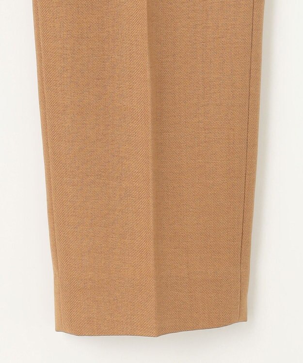 自由区 L 【セットアップ対応・洗える】ハニカムクロステーパード パンツ ブラウン系