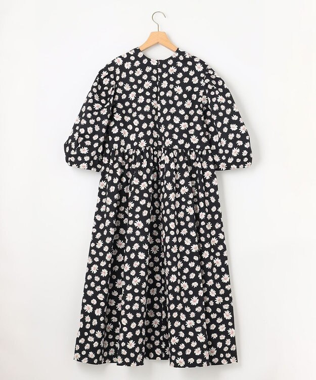 組曲 L 【組曲×setsuko sagittaire】ハイカウントストレッチプリントワンピース ブラック系6