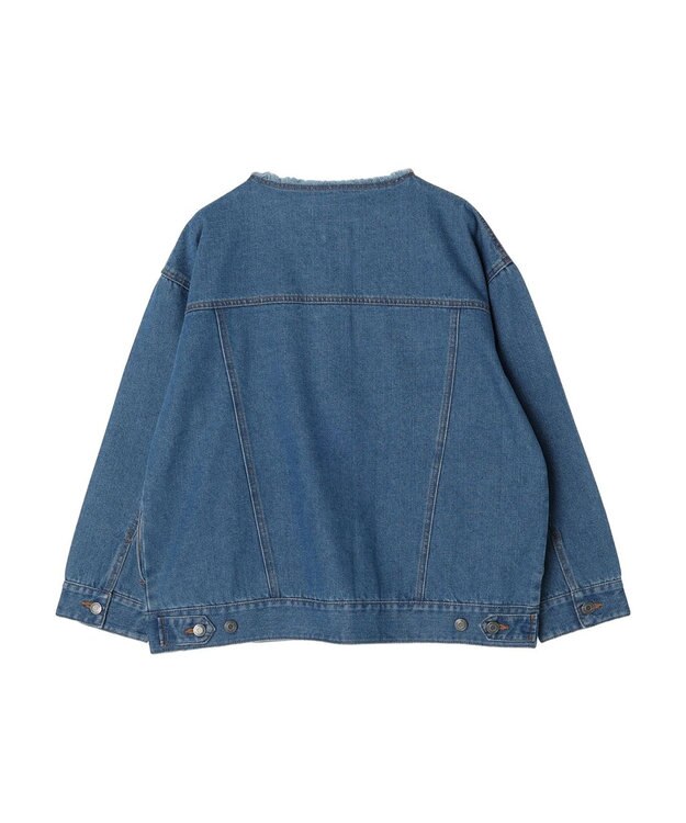 Green Parks ノーカラーデニムジャケット Light Indigo